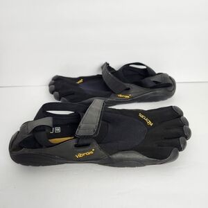 Vibram FiveFingers Mens 45 US 11-11.5 Black Adjustable Strap Barefoot Shoes M148